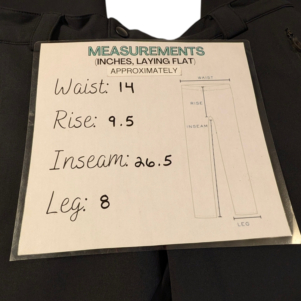Eastern Mountain Sports Women's Soft Shell Black Pants Size 6 - Picture 9 of 9